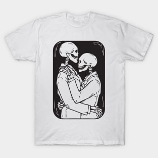 skull couple love T-Shirt